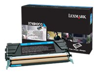 Lexmark - À rendement élevé - cyan - original - cartouche de toner LCCP - pour Lexmark X748de, X748de LDS, X748de Statoil, X748dte X748H2CG