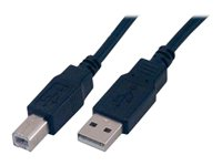 MCL - Câble USB - USB type B (M) pour USB (M) - USB 2.0 - 2 m - noir MC922AB-2M/N
