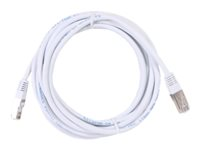 Uniformatic - Cordon de raccordement - RJ-45 (M) pour RJ-45 (M) - 3 m - FTP - CAT 6 - moulé, bloqué - blanc 23843