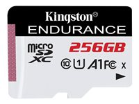 Kingston High Endurance - Carte mémoire flash - 256 Go - A1 / UHS-I U1 / Class10 - microSDXC UHS-I U1 SDCE/256GB