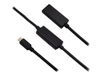 MCL - Câble USB - 24 pin USB-C (M) pour USB type A (F) - USB 3.0 - 10 m - actif - noir MC923-1C/1CF/A-10M