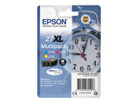 Epson 27XL Multipack - Pack de 3 - 31.2 ml - XL - jaune, cyan, magenta - original - cartouche d'encre - pour WorkForce WF-3620, WF-3640, WF-7110, WF-7210, WF-7610, WF-7620, WF-7710, WF-7715, WF-7720 C13T27154012