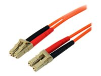 StarTech.com 3m Fiber Optic Cable - Multimode Duplex 50/125 - LSZH - LC/LC - OM2 - LC to LC Fiber Patch Cable - Câble réseau - LC multi-mode (M) pour LC multi-mode (M) - 3 m - fibre optique - duplex - 50 / 125 microns - pour P/N: GLCLHSMDSTTA, GLCSXMMDST, 50FIBLCLC3