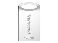Transcend JetFlash 710 - Clé USB - 128 Go - USB 3.1 Gen 1 - argent TS128GJF710S