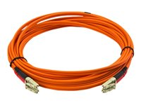 StarTech.com 5m Fiber Optic Cable - Multimode Duplex 50/125 - LSZH - LC/LC - OM2 - LC to LC Fiber Patch Cable - Câble réseau - LC multi-mode (M) pour LC multi-mode (M) - 5 m - fibre optique - duplex - 50 / 125 microns - pour P/N: GLCLHSMDSTTA, GLCSXMMDST, 50FIBLCLC5