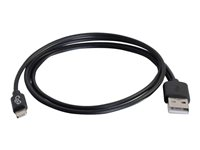 C2G USB A Male to Lightning Male Sync and Charging Cable - Câble Lightning - Lightning mâle pour USB mâle - 1 m - noir 86050