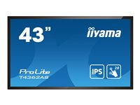 iiyama ProLite T4362AS-B1 - Classe de diagonale 43" (42.5" visualisable) écran LCD rétro-éclairé par LED - signalétique numérique interactive - avec écran tactile (multi-touches) - Android - 4K UHD (2160p) 3840 x 2160 - noir, finition matte T4362AS-B1