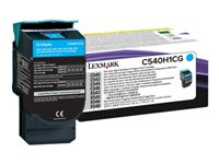 Lexmark - À rendement élevé - cyan - original - cartouche de toner LCCP, LRP - pour Lexmark C540, C543, C544, C546, X543, X544, X546, X548 C540H1CG