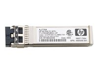 HPE - Module transmetteur SFP (mini-GBIC) - Fibre Channel 8 Go (SW) - pour HPE 8Gb, SN6000; StorageWorks 8/20q, 8Gb, MPX200, SN6000 AJ718A
