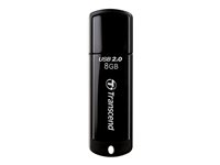 Transcend JetFlash 350 - Clé USB - 8 Go - USB 2.0 - noir TS8GJF350