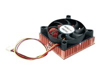 StarTech.com Ventilateur CPU pour serveur 1U Socket 7/370 de 60 x 10 mm avec dissipateur thermique en cuivre et connecteur TX3 - Refroidisseur de processeur - (pour : Socket A, Socket 370) - cuivre - 60 mm FAN3701U