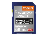 Integral UltimaPro - Carte mémoire flash - 64 Go - Video Class V30 / UHS Class 3 / Class10 - SDXC UHS-I INSDX64G-100/70V30
