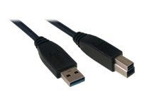 MCL - Câble USB - USB type A (M) pour USB Type B (M) - USB 3.0 - 3 m - noir MC923AB-3M/N