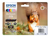 Epson Multipack 378 - Pack de 6 - noir, jaune, cyan, magenta, magenta clair, cyan clair - original - blister - cartouche d'encre - pour Expression Home XP-8605, XP-8606; Expression Photo XP-8500, XP-8505, XP-8700 C13T37884010