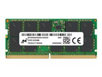 Micron - DDR5 - module - 32 Go - SO DIMM 262 broches - 4800 MHz / PC5-38400 - CL40 - 1.1 V - mémoire sans tampon - ECC MTC20C2085S1TC48BA1R