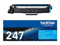 Brother TN247C - Cyan - original - cartouche de toner - pour Brother DCP-L3510, L3517, L3550, HL-L3270, L3290, MFC-L3710, L3730, L3750, L3770 TN247C