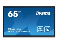 iiyama ProLite TE6514MIS-B1AG - Classe de diagonale 65" écran LCD rétro-éclairé par LED - signalétique numérique interactive - avec écran tactile - 4K UHD (2160p) 3840 x 2160 - noir mat TE6514MIS-B1AG