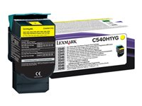 Lexmark - À rendement élevé - jaune - original - cartouche de toner LCCP, LRP - pour Lexmark C540, C543, C544, C546, X543, X544, X546, X548 C540H1YG