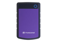 Transcend StoreJet 25H3P - Disque dur - 1 To - externe (portable) - 2.5" - USB 3.0 - 5400 tours/min - mémoire tampon : 8 Mo - violet brillant TS1TSJ25H3P