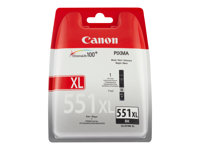 Canon CLI-551BK XL - À rendement élevé - noir - originale - réservoir d'encre - pour PIXMA iP8750, iX6850, MG5550, MG5650, MG5655, MG6450, MG6650, MG7150, MG7550, MX725, MX925 6443B001