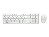 Dell Pro KM5221W - Ensemble clavier et souris - sans fil - 2.4 GHz - AZERTY - Français - blanc KM5221W-WH-FRC