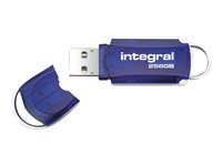 Integral Courier - Clé USB - 256 Go - USB 2.0 - bleu transparent INFD256GBCOU