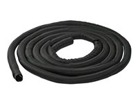 StarTech.com 15' (4.6m) Cable Management Sleeve, Flexible Coiled Cable Wrap, 1-1.5" diameter Expandable Sleeve, Polyester Cord Manager/Protector/Concealer, Black Trimmable Cable Organizer - Cable & Wire Hider (WKSTNCM2) - Cache-fils - noir - 4.6 m WKSTNCM2