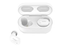 Belkin SoundForm Play - Écouteurs sans fil avec micro - intra-auriculaire - Bluetooth - Suppresseur de bruit actif - nuage AUC005BTWH