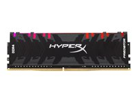 HyperX Predator RGB - DDR4 - kit - 32 Go: 2 x 16 Go - DIMM 288 broches - 3600 MHz / PC4-28800 - CL17 - 1.35 V - mémoire sans tampon - non ECC - noir HX436C17PB3AK2/32