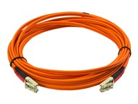 StarTech.com 5m Fiber Optic Cable - Multimode Duplex 50/125 - LSZH - LC/LC - OM2 - LC to LC Fiber Patch Cable - Câble réseau - LC multi-mode (M) pour LC multi-mode (M) - 5 m - fibre optique - duplex - 50 / 125 microns - pour P/N: GLCLHSMDSTTA, GLCSXMMDST, GLCSXMMDSTT, JD118BST, MASFP1GBSXST, SFP100BFXST 50FIBLCLC5