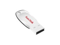 SanDisk Cruzer Blade - Clé USB - 16 Go - USB 2.0 - blanc SDCZ50C-016G-B35W