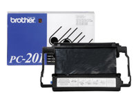 Brother PC201 - Noir - ruban d'impression - pour Brother MFC-1770, MFC-1780, MFC-1870, MFC-1970; IntelliFAX 1170, 1270, 1570, 1575 PC201