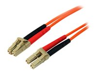StarTech.com 10m Fiber Optic Cable - Multimode Duplex 50/125 - LSZH - LC/LC - OM2 - LC to LC Fiber Patch Cable - Cordon de raccordement - LC multi-mode (M) pour LC multi-mode (M) - 10 m - fibre optique - duplex - 50 / 125 microns - orange - pour P/N: GLCL 50FIBLCLC10