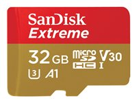 Carte mémoire flash (adaptateur microSDHC - SD inclus) - 32 GoA1 / Video Class V30 / UHS-I U3 - microSDHC UHS-I - Twin Pack SDSQXAF-032G-GN6AT