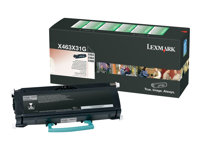 Lexmark - À rendement extrêmement élevé - noir - original - cartouche de toner - pour Lexmark X463de, X464de, X466de, X466dte, X466dwe X463X31G