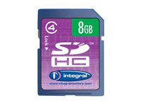 Integral - Carte mémoire flash - 8 Go - Class 4 - SDHC INSDH8G4V2NDB
