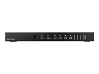 StarTech.com Matrice vidéo HDMI 4x4 avec audio et contrôle Ethernet/RS232 - 4K 60 Hz - Switch montable en rack - VS424HD4K60 - Commutateur vidéo/audio - de bureau VS424HD4K60