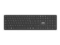 PORT Connect OFFICE PRO - Clavier - rechargeable - sans fil - Bluetooth 5.2 - AZERTY - Français 900903-R-FR