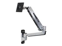 Ergotron LX - Kit de montage (adaptateur VESA, bras position assise-debout, base, extension) - pour Écran LCD - capacité 3,2 - 11,3 kg - aluminium poli - Taille d'écran : jusqu'à 42 pouces - montable sur mur 45-353-026