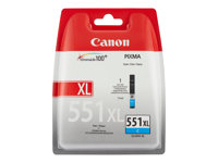 Canon CLI-551C XL - À rendement élevé - cyan - originale - réservoir d'encre - pour PIXMA iP8750, iX6850, MG5550, MG5650, MG5655, MG6450, MG6650, MG7150, MG7550, MX725, MX925 6444B001