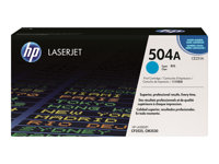 HP 504A - Cartouche de toner - 1 x cyan - 7000 pages - pour Color LaserJet CM3530 MFP, CM3530fs MFP, CP3525, CP3525dn, CP3525n, CP3525x CE251A?LIMAGRAIN