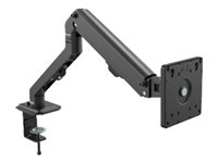 Vision VFM-DA/4 - Kit de montage (bras articulé, serre-joint en C, adaptateur VESA, couvercle VESA) - doublement articulé - pour écran LCD / notebook / tablette - aluminium, acier - noir mat - Taille d'écran : 10"-27" - montrable sur bureau VFM-DA/4