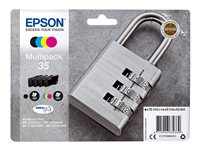 Epson 35 Multipack - Pack de 4 - noir, jaune, cyan, magenta - original - emballage coque avec alarme radioélectrique/ acoustique - cartouche d'encre - pour WorkForce Pro WF-4720, WF-4720DWF, WF-4725DWF, WF-4730, WF-4730DTWF, WF-4740, WF-4740DTWF C13T35864020