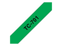 Brother - Noir, vert - Rouleau (1,2 cm) 1 rouleau(x) étiquettes TC701