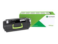 Lexmark 522HE - À rendement élevé - noir - original - cartouche de toner Entreprise Lexmark - pour Lexmark MS810, MS811, MS812 52D2H0E