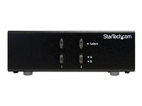 StarTech.com Répartiteur/commutateur de matrice vidéo VGA 2x2 avec audio - Commutateur vidéo/audio - de bureau - pour P/N: IM12D1500P, SVA12M2NEUA, SVA12M5NA ST222MXA