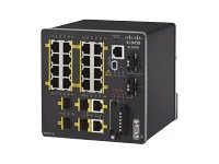 Cisco Industrial Ethernet 2000 Series - Commutateur - Géré - 16 x 10/100 + 2 x combo Fast Ethernet SFP + 2 x Fast Ethernet SFP - Montage sur rail DIN IE-2000-16TC-B