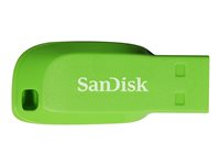 SanDisk Cruzer Blade - Clé USB - 64 Go - USB 2.0 - vert électrique SDCZ50C-064G-B35GE