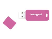Integral Neon - Clé USB - 128 Go - USB 2.0 - rose INFD128GBNEONPK