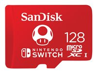 SanDisk - Carte mémoire flash - 128 Go - UHS-I U3 - microSDXC UHS-I - pour Nintendo Switch SDSQXAO-128G-GNCZN
